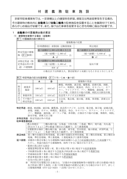 付 置 義 務 駐 車 施 設
