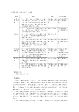 指定校変更（区域外就学）の基準 事由 要件 期限 添付書類