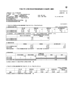 平成27年12月期第2四半期決算短信〔日本基準〕(連結)