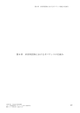 非営利団体におけるガバナンス強化のしくみ （PDF:1062KB）