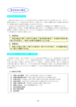 株式会社の場合