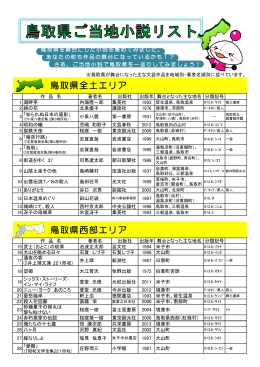 鳥取県全土エリア 鳥取県西部エリア 鳥取県西部エリア