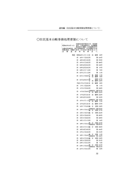 〇住民基本台帳事務処理要領について