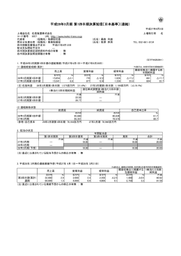 平成28年3月期 第1四半期決算短信〔日本基準〕（連結）