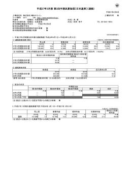 平成27年3月期 第3四半期決算短信〔日本基準〕（連結）