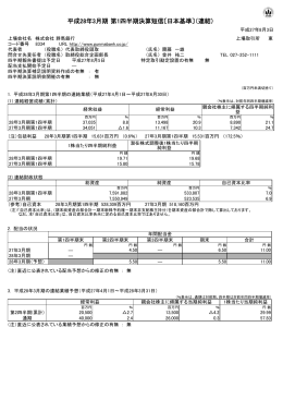 平成28年3月期 第1四半期決算短信