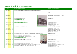 「名古屋市図書館90年のあゆみ」＜PDF形式 418KB