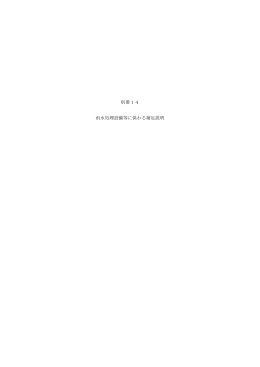 別冊14 雨水処理設備等に係わる補足説明（PDF 239KB）