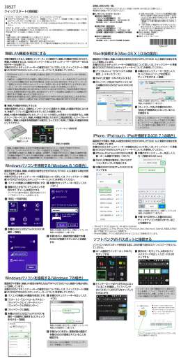 305ZT クイックスタート（接続編）
