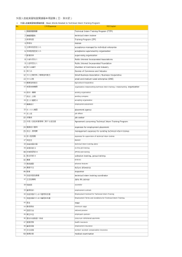 外国人技能実習制度関連基本用語集（日・英対訳） - JITCO