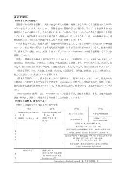 英米文学科