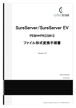 PEM &hArr; PKCS#12 ファイル形式変換手順書