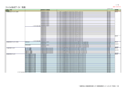 ファイル形式データ 一覧表