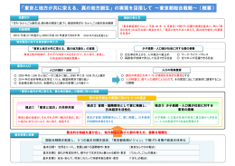 「東京と地方が共に栄える、真の地方創生」の実現を目指して ～東京都