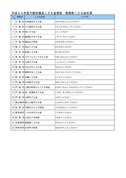 平成24年度受賞こども会一覧 [PDFファイル／26KB]