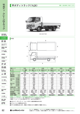 平ボディトラック（1t,2t）