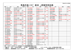 青森市営バス「 新田 」停留所時刻表