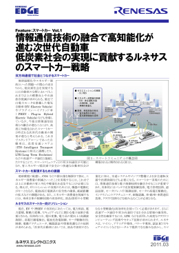 情報通信技術の融合で高知能化が進む次世代自動車 低炭素社会の