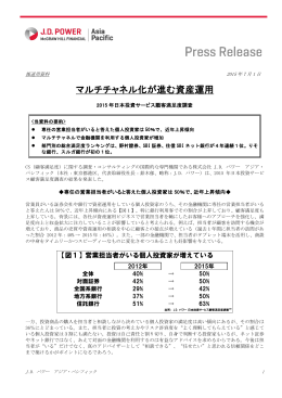 マルチチャネル化が進む資産運用
