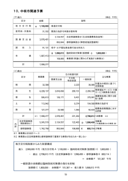10 中核市関連予算（PDFファイル 44.1KB）