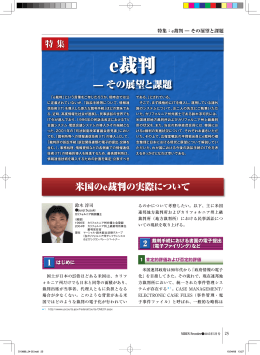 e裁判-その展望と課題