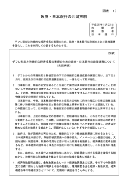 政府・日本銀行の共同声明