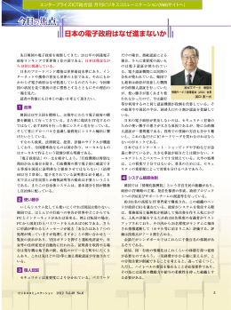 日本の電子政府はなぜ進まないか - エンタープライズICT総合誌 月刊