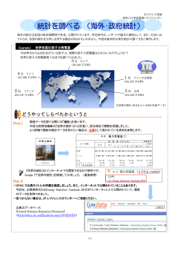 統計を調べる （海外・政府統計）
