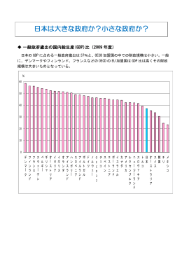 日本は大きな政府か？小さな政府か？