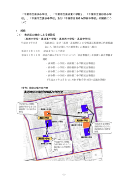 真砂地区の統合の組み合わせ