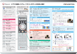 ビデオ会議システム リモコンボタンの名称と働き