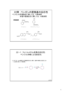 22章 ベンゼンの置換基の反応性