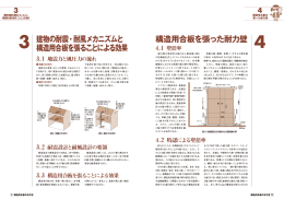 ズムと よる効果 構造用合板を張った耐力壁