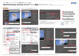 Adobe Photoshop Elements からのプリント設定