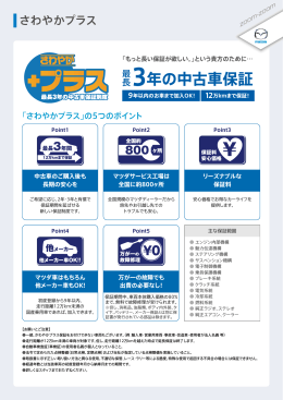 最長 3年の中古車保証