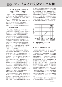 テレビ放送の完全デジタル化
