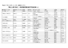 「本と人をつなぐ ～本の虫が選ぶおすすめの本～」