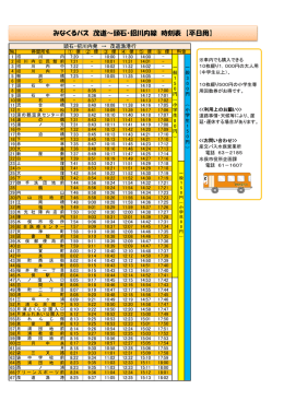 頭石・招川内発&rArr;茂道漁港行