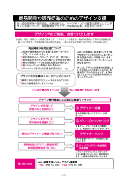商品開発 販売促進のためのデザイン支援 や 商品開発や販売促進の