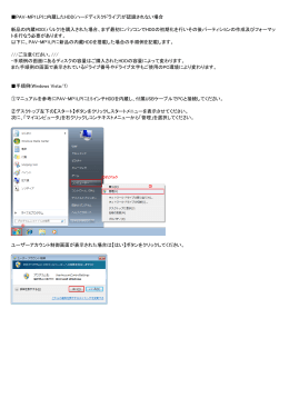 ディスクの初期化手順(Windows Vista/7)