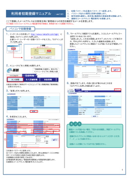 利用者初期登録マニュアル - ver.1.3.1-