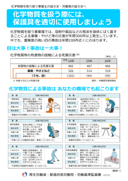 化学物質を扱う際には