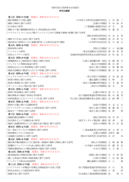 受賞者一覧 - 粉体粉末冶金協会