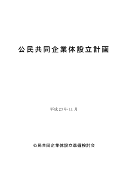 公民共同企業体設立計画 (PDFファイル)