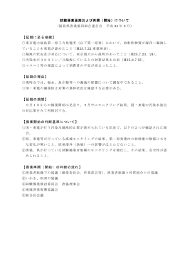 【延期に至る端緒】 【延期の理由】 【延期の期間】 【操業開始
