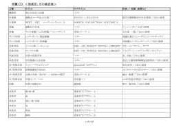 所蔵 CD ＜効果音、その他音楽＞