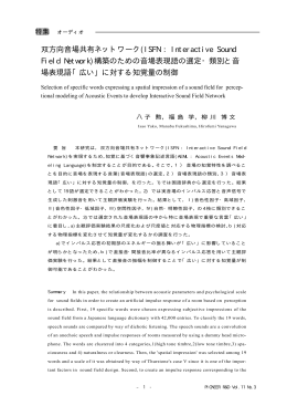 双方向音場共有ネットワーク(ISFN : Interactive Sound Field Network