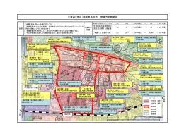 大津通り地区（静岡県島田市） 整備方針概要図