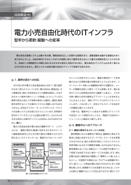 電力小売自由化時代のITインフラ
