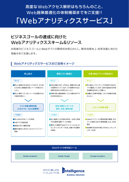 「Webアナリティクスサービス」 - 株式会社インテリジェンス ビジネス